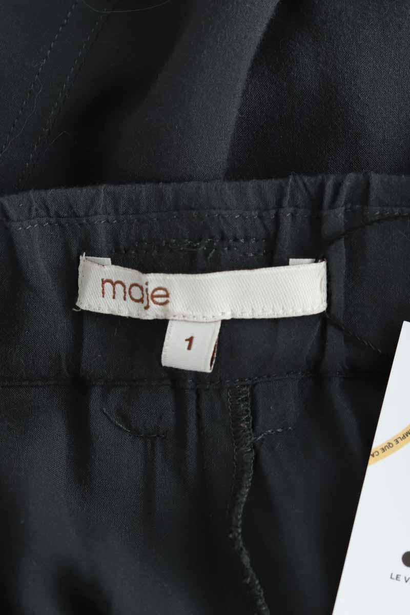 Pantalon Carot Maje  Gris
