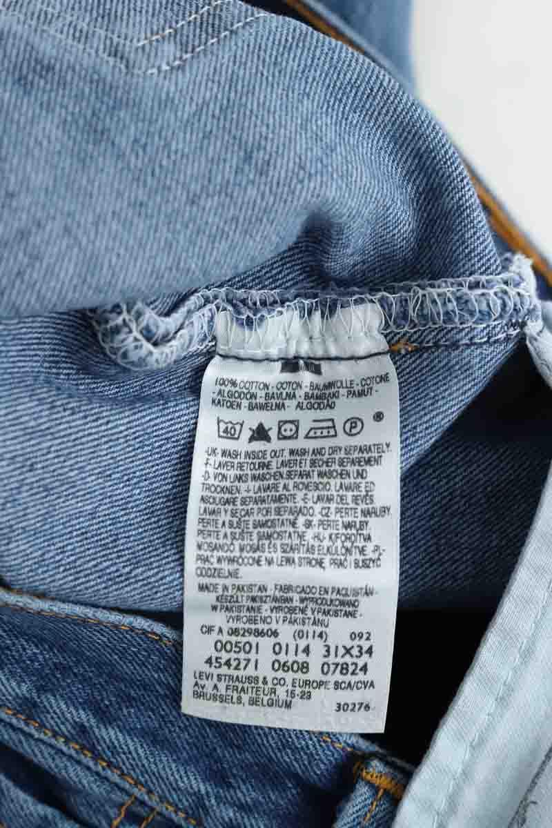 Jean droit Levi's 501 Bleu