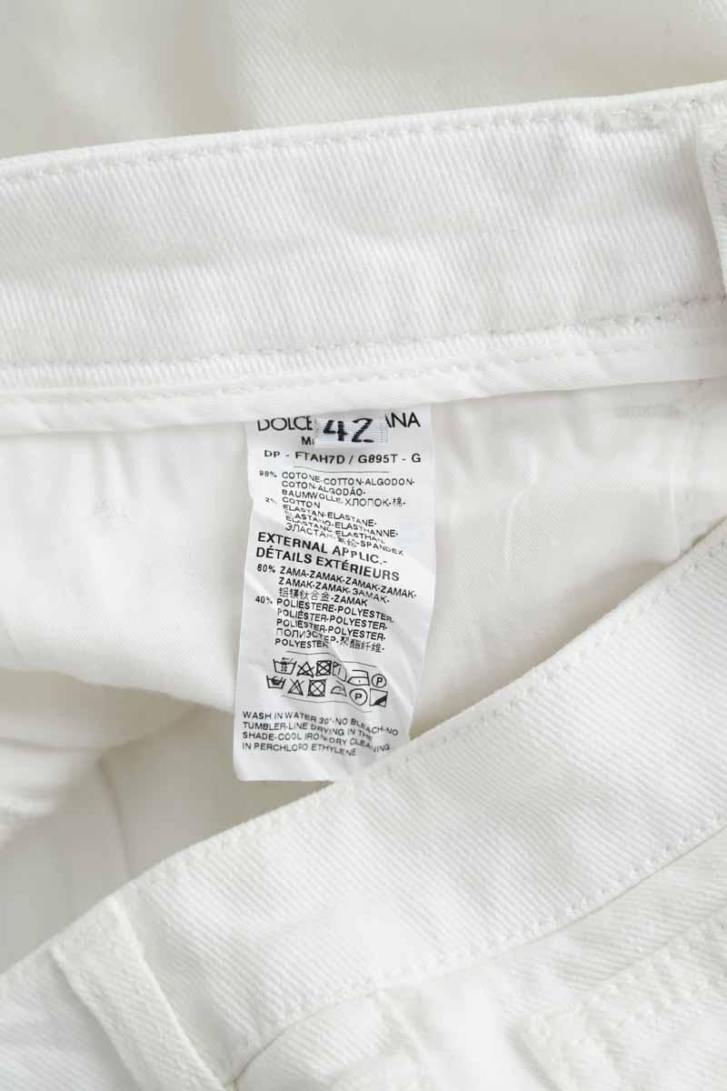 Jean droit Dolce & Gabbana  Blanc