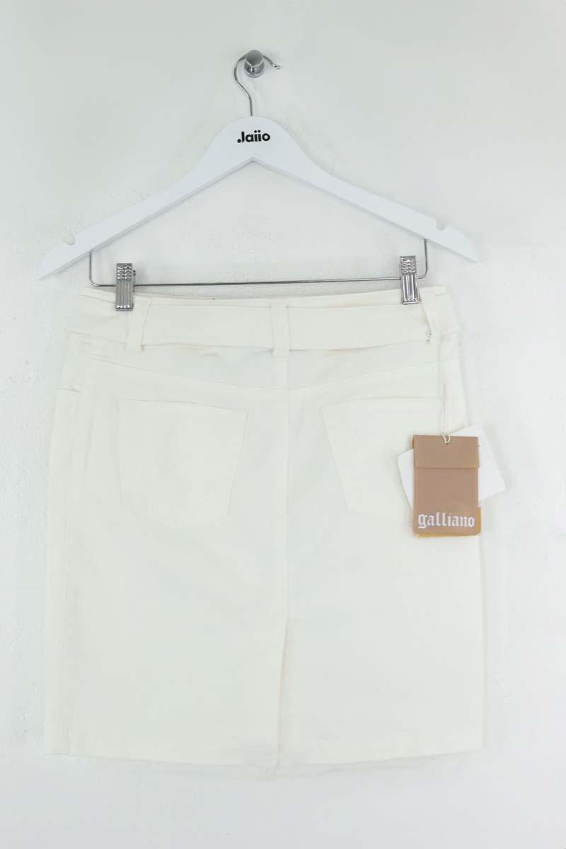 Jupe Galliano  Blanc