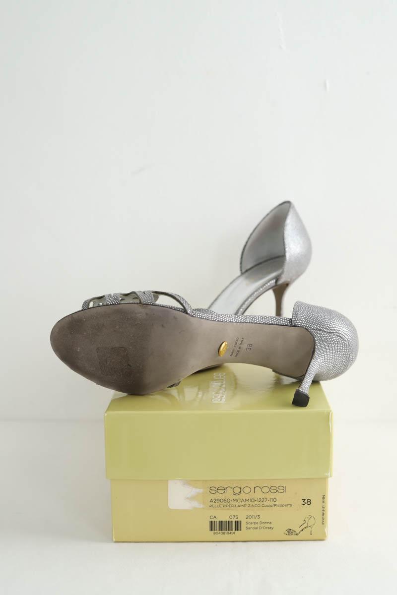 Talons Sergio Rossi  Argent