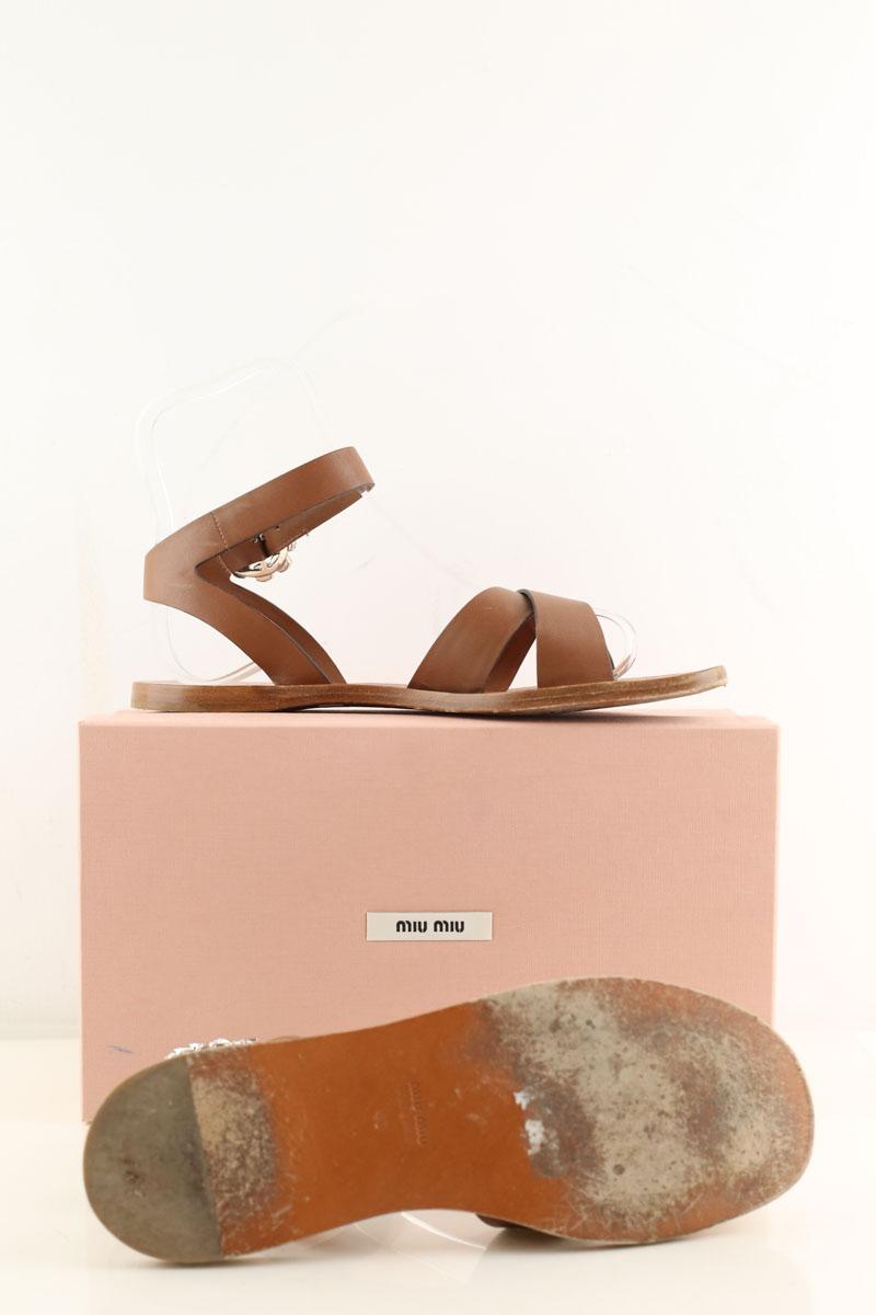 Sandales Miu Miu  Marron