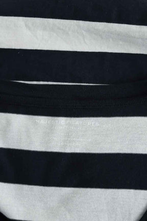 T-shirt Majestic Filatures  Marine
