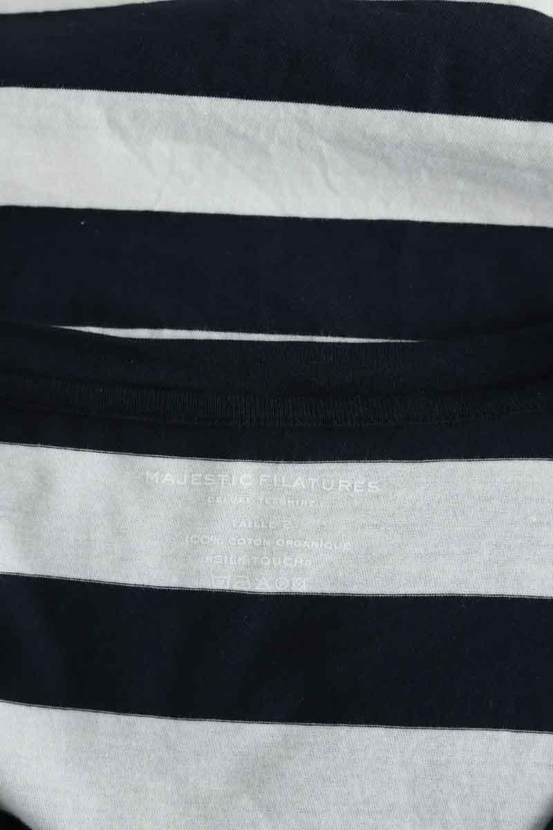 T-shirt Majestic Filatures  Marine