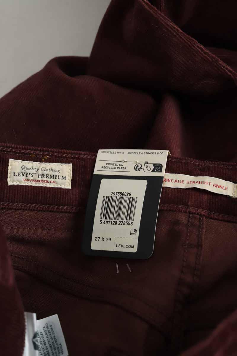 Pantalon droit Levi's  Bordeaux