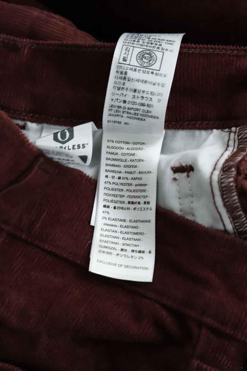 Pantalon droit Levi's  Bordeaux