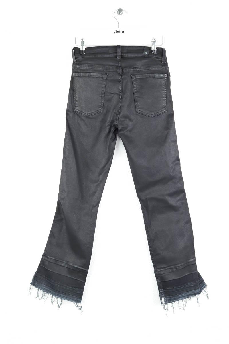 Pantalon droit 7 For All Mankind  Noir
