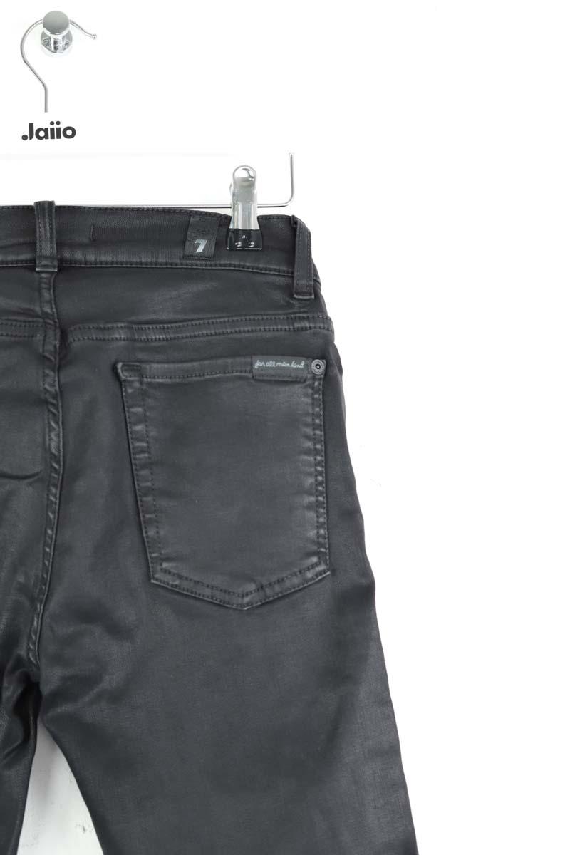 Pantalon droit 7 For All Mankind  Noir