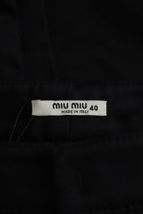 Pantalon court Miu Miu  Noir