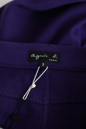 Pantalon droit Agnès B.  Violet