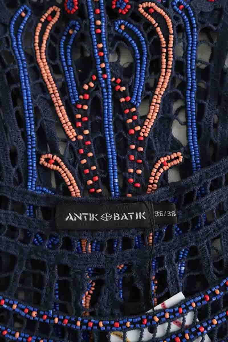 Top Antik Batik  Bleu