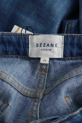 Jean droit Sézane  Bleu