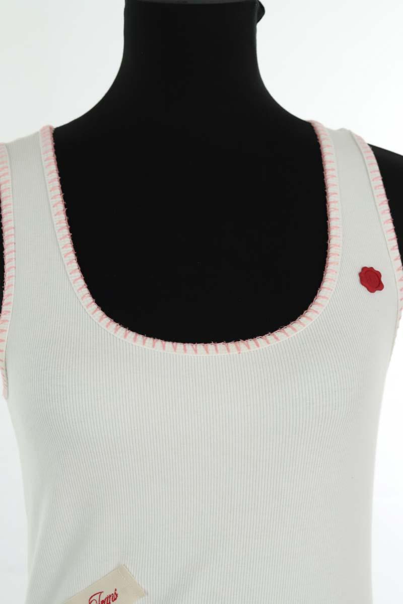 Top sans manche Moschino  Ecru