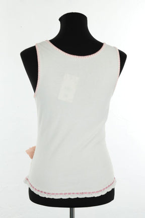 Top sans manche Moschino  Ecru