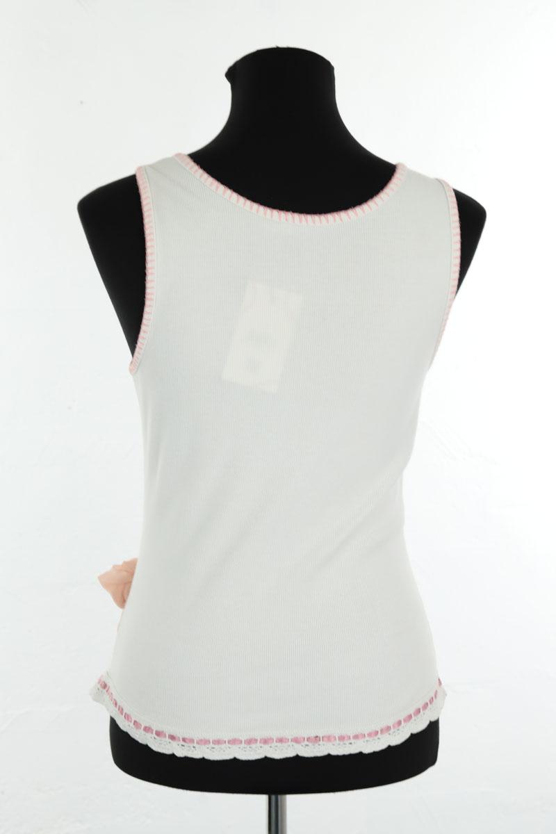 Top sans manche Moschino  Ecru