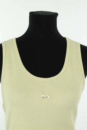 Top sans manche Kitsuné  Jaune