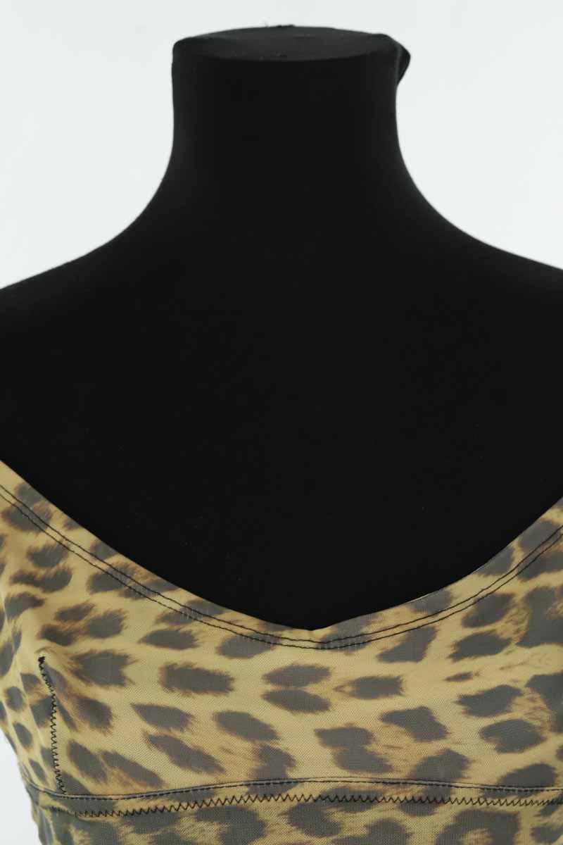 Top sans manche Plein Sud  Beige