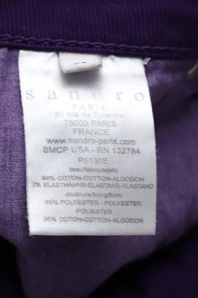 Jean droit Sandro  Violet