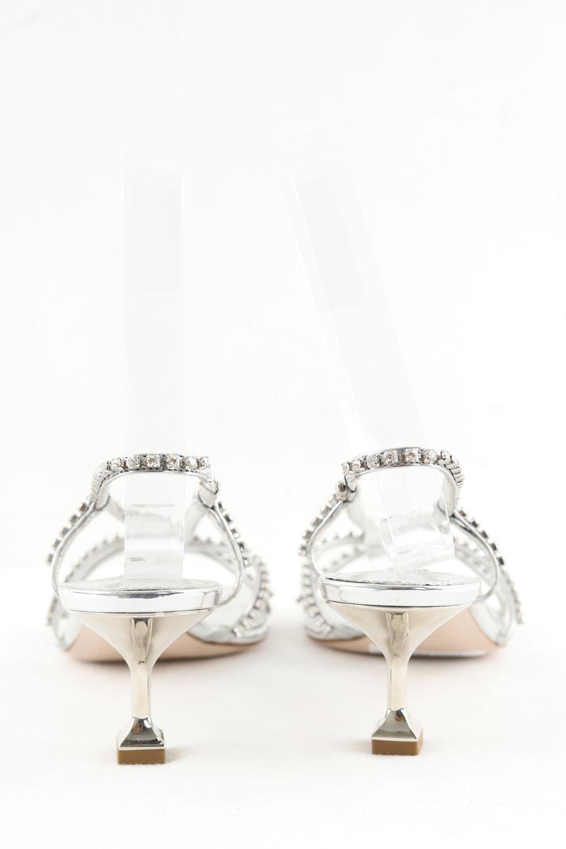 Talons Miu Miu  Argent