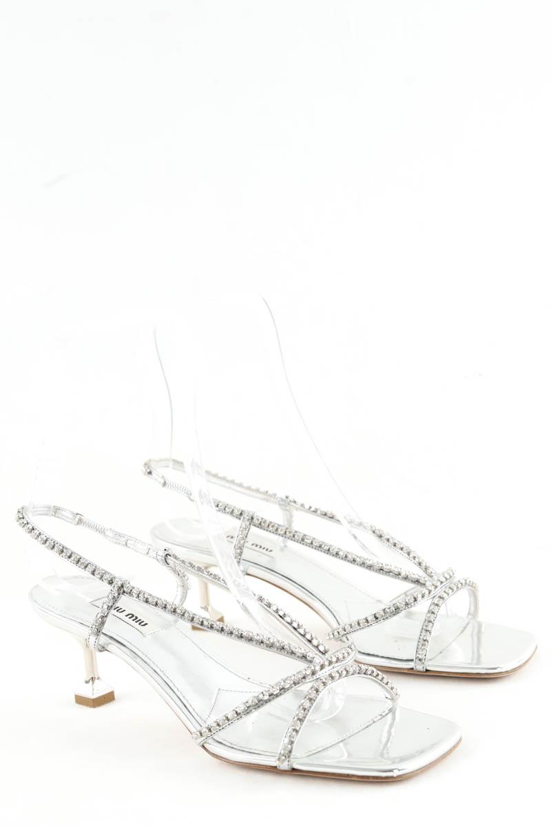 Talons Miu Miu  Argent