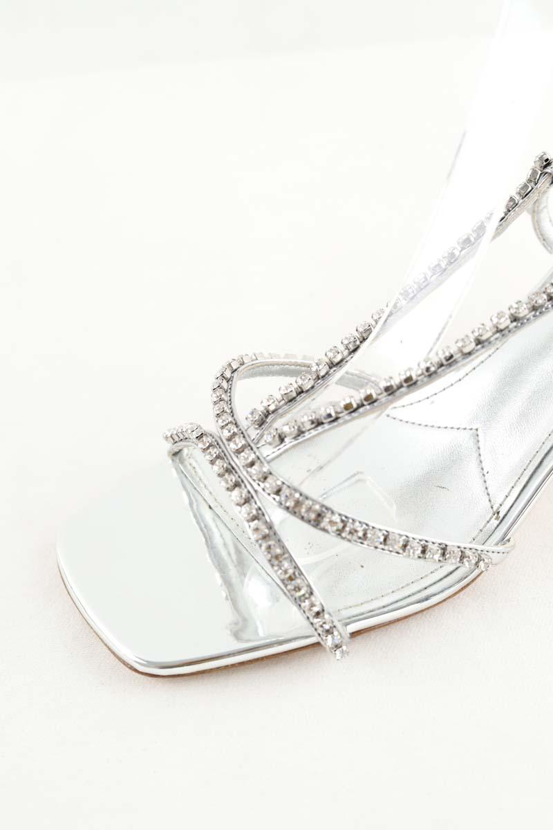 Talons Miu Miu  Argent