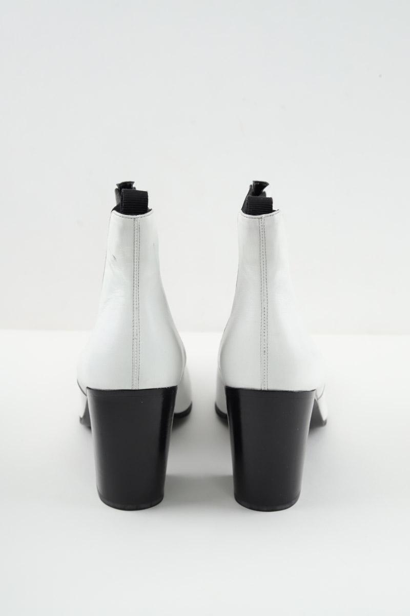Boots Saint Laurent West Chelsea Blanc