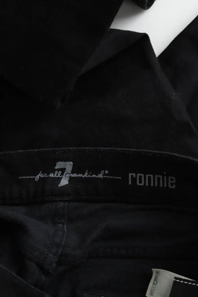 Jean droit 7 For All Mankind  Noir