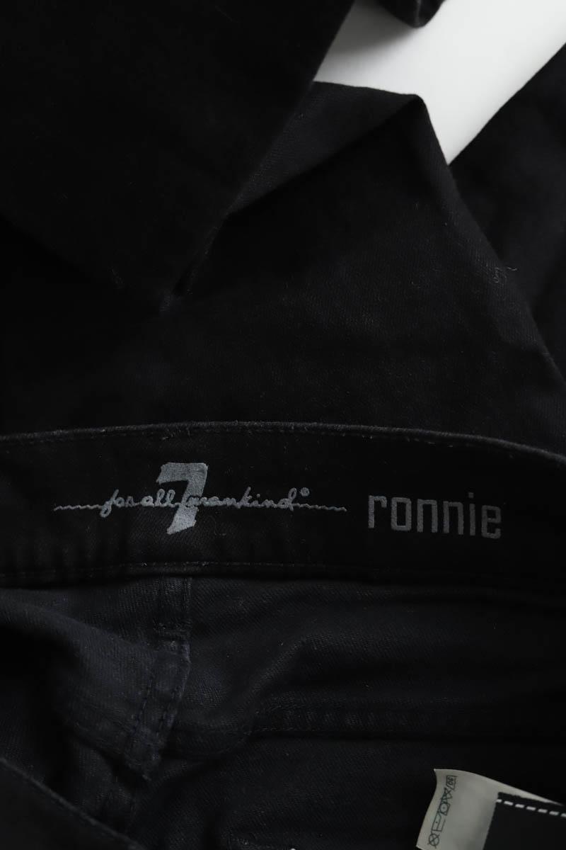 Jean droit 7 For All Mankind  Noir