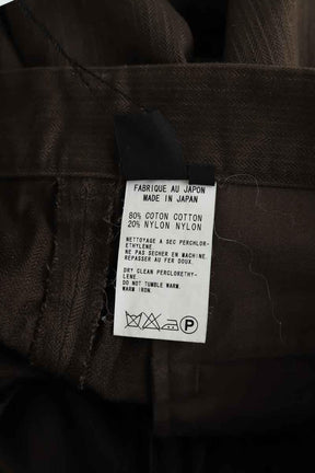 Pantalon droit Yohji Yamamoto  Marron