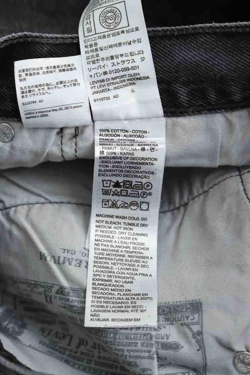 Jean large Levi's 501 Anthracite