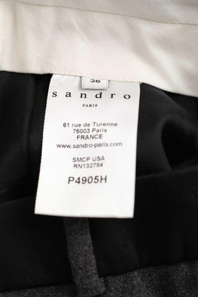 Pantalon droit Sandro  Anthracite