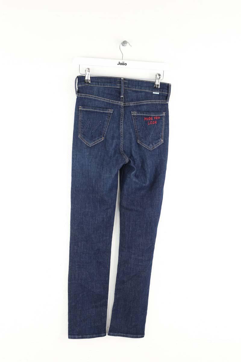 Jean slim Mother  Bleu