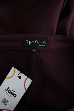 Pantalon droit Agnès B.  Bordeaux