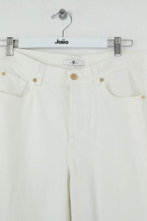 Jean large 7 For All Mankind  Ecru
