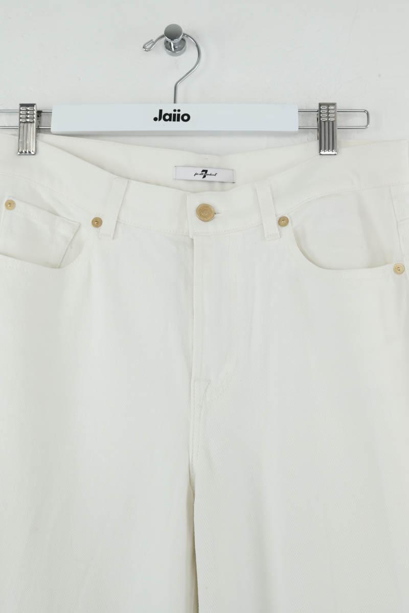 Jean large 7 For All Mankind  Ecru