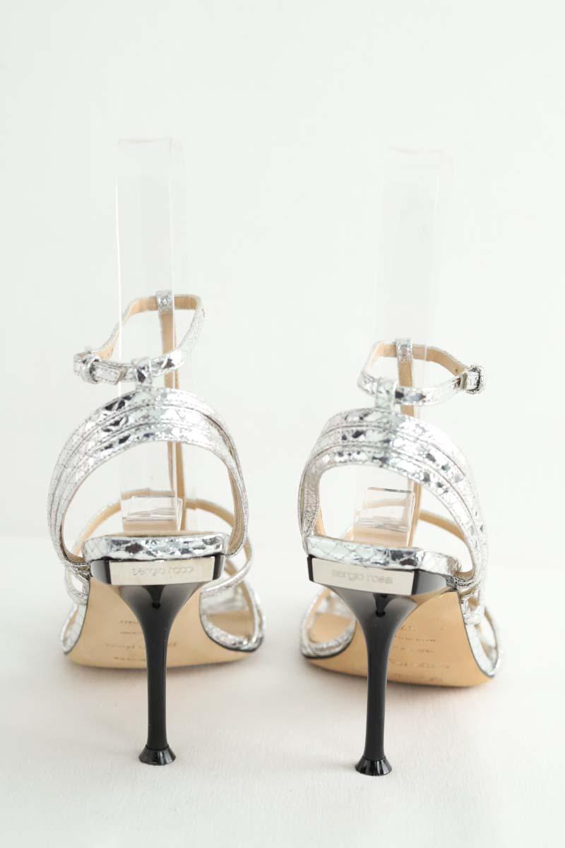 Talons Sergio Rossi  Argent