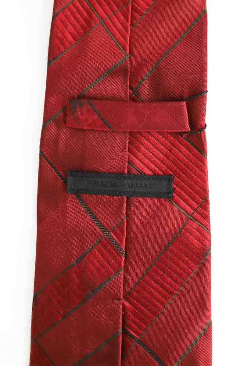 Cravate Prada  Rouge