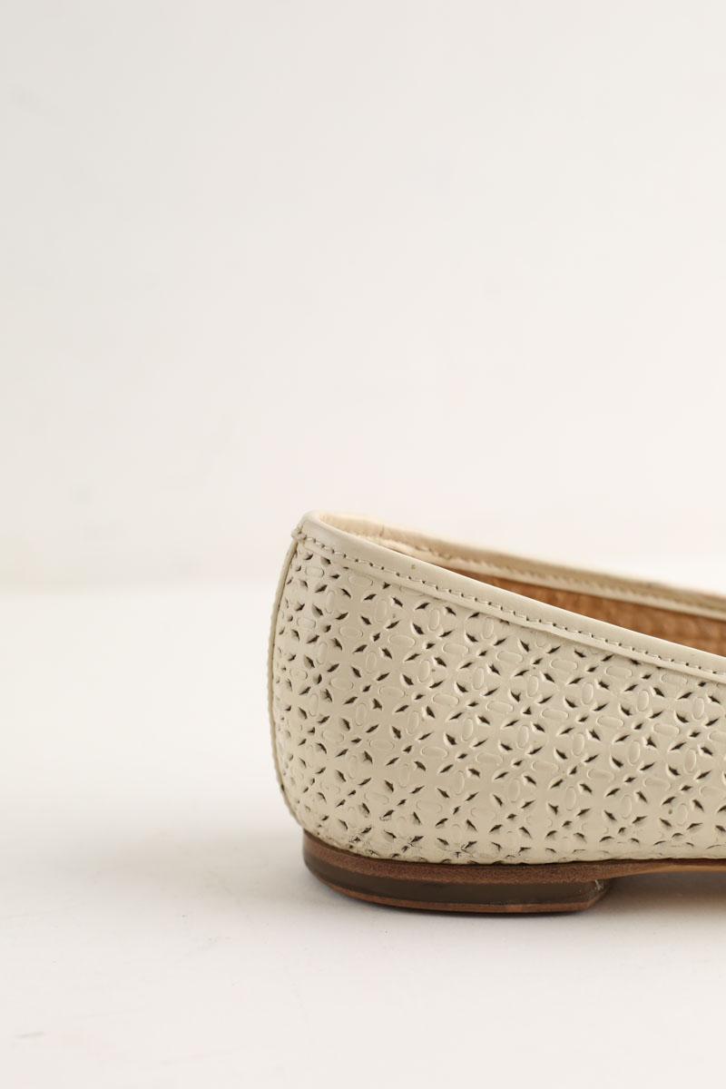 Ballerines Salvatore Ferragamo Vara Ecru