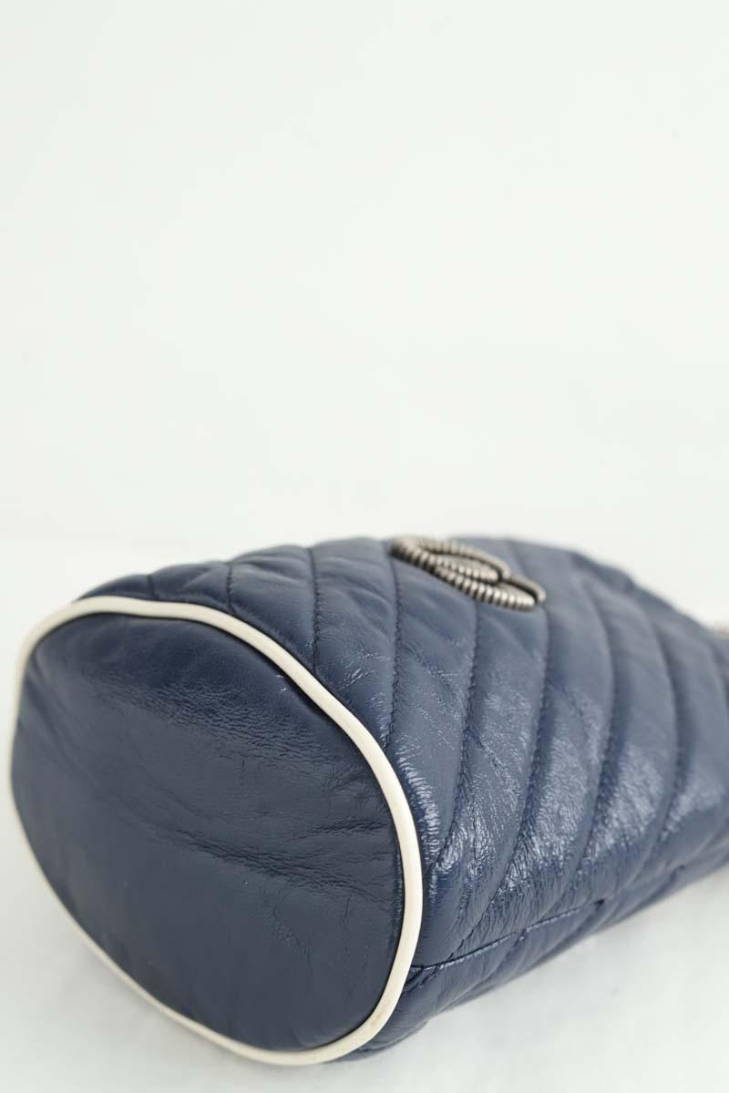 Sac à bandoulière Gucci GG Marmont Chain Bucket Marine