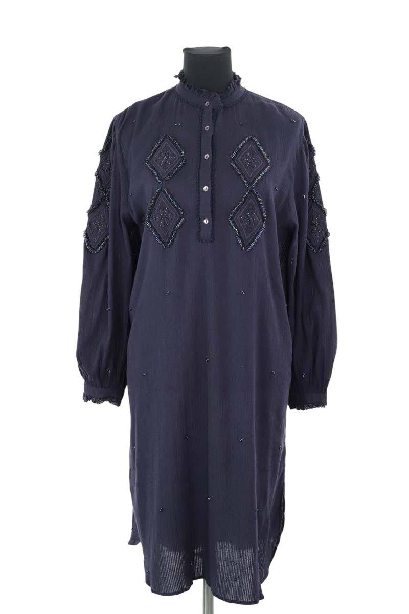 Robe Antik Batik  Marine