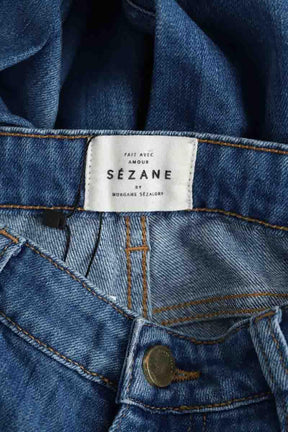 Jean droit Sézane  Bleu