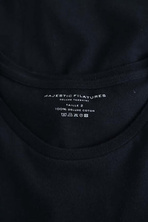 T-shirt Majestic Filatures  Bleu