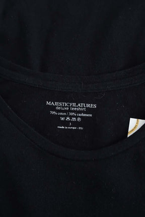 T-shirt Majestic Filatures  Noir