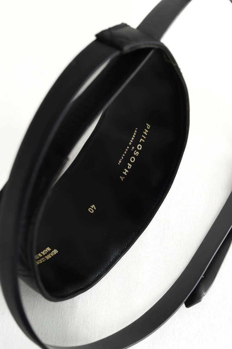 Ceinture Philosophy Di Lorenzo Serafini  Noir