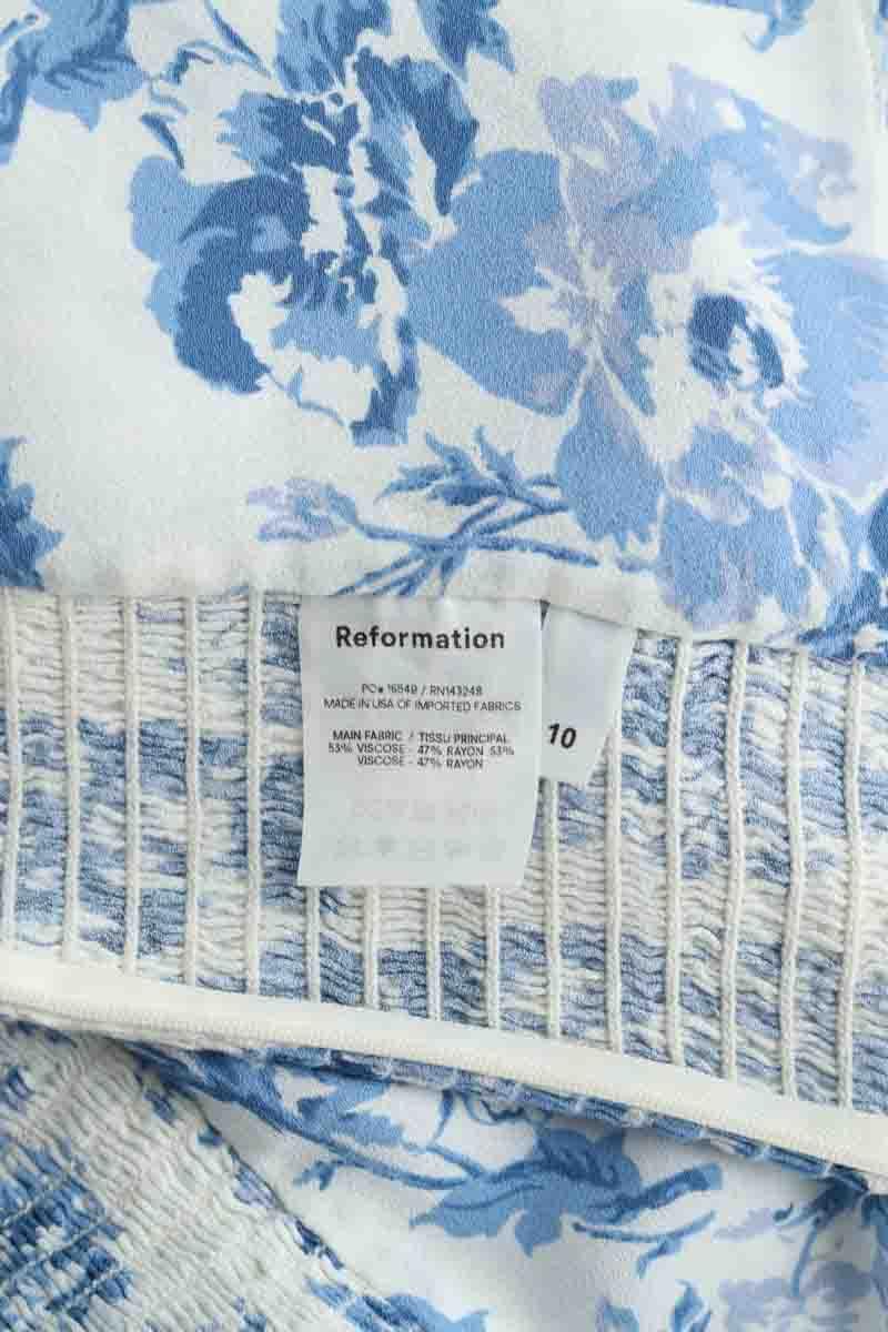 Top sans manche Reformation  Bleu