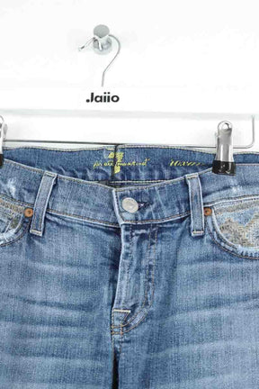 Jean slim 7 For All Mankind  Bleu
