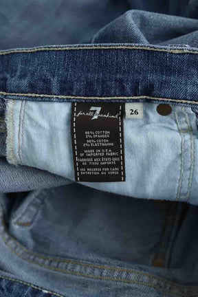 Jean slim 7 For All Mankind  Bleu