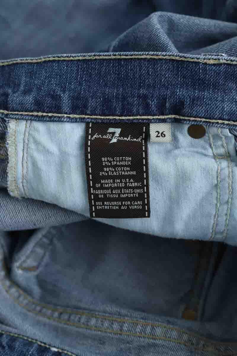 Jean slim 7 For All Mankind  Bleu