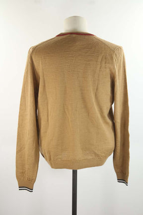 Pull en laine camel
