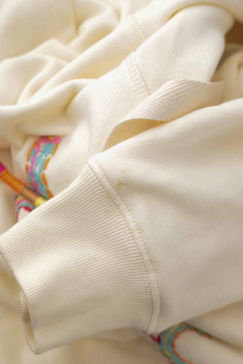 Sweatshirt en coton beige